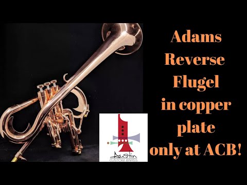 Adams Custom Reverse Flugelhorn (Christian Scott Model) in Rare Copper Plate! image 4