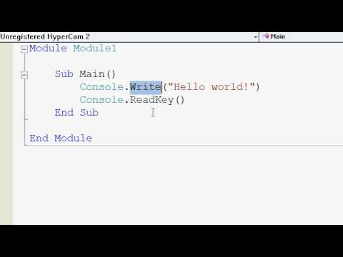 Visual Basic Tutorials P1 Helloworld