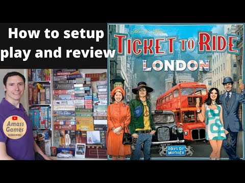 How to setup play and review Ticket to Ride London by AmassGames 