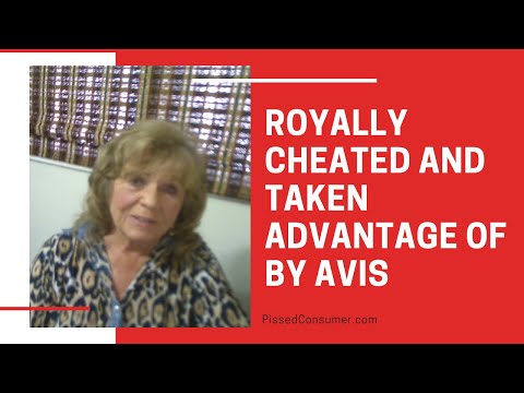 Royally cheated and taken advantage of by Avis Rep.