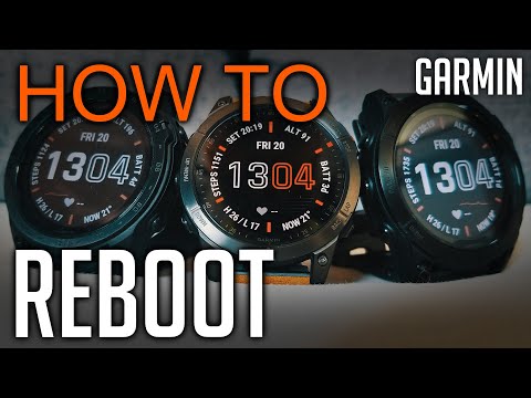 How to reboot a Garmin Watch