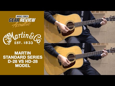 Martin D-28 VS HD-28 Review (No Talking)