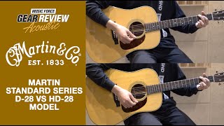 Video thumbnail for Martin D-28 VS HD-28 Review (No Talking) by Music Force Official