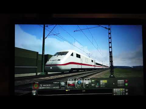MongoTV_10459 - Del 6 - Køre TRAIN SIMULATOR JULEDAG NAT Med ICE Tog i TYSKLAND