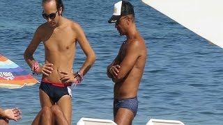 Luis Rollán y Aless Gibaja bajo el sol de Ibiza