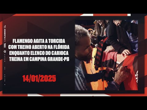 Flamengo stirs up the fans with open training in Florida and the Carioca squad trains in Campina Grande-PB
