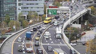 【LIVE】首都高 1号羽田線 浜崎橋JCT ライブカメラ/Tokyo highway Live Camera 2026/08/08 01:00～ live webcam