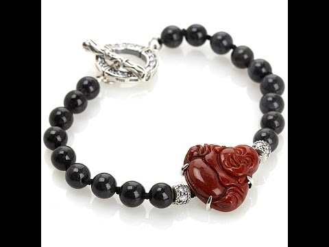 Jade of Yesteryear Jade and CZ Buddha Pendant