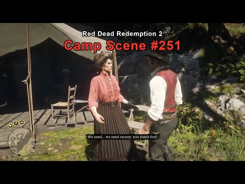 Dutch has a mental breakdown - Camp Scene #251 - Red Dead Redemption 2