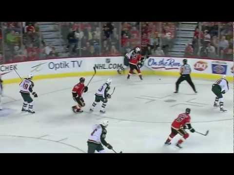 Tim Jackman drills Justin Falk