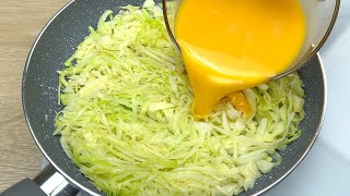 Do you have cabbage and eggs at home? ðŸ˜‹2 easy, quick and tasty cabbage recipes # 165