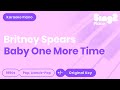 Britney Spears Baby One More Time Piano Karaoke