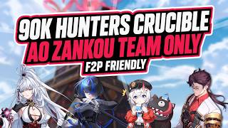 90k Hunter's Crucible Guide A0 Zankou Team NO S-Rank Awakenings