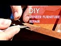 Veneer Repair On A Bookcase