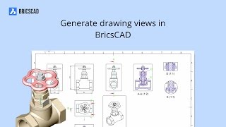 Generate drawing views in BricsCAD