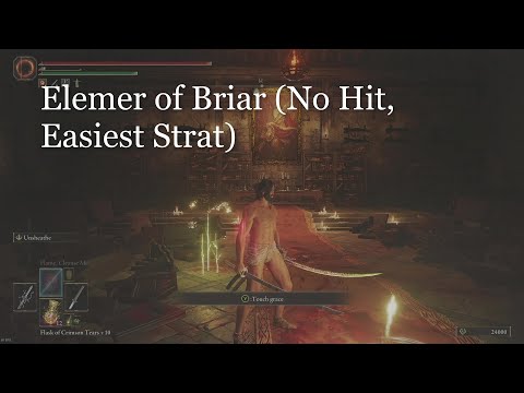 Elden Ring - How to easily defeat Elemer of the Briar (No Hit, No Magic & No Summons)
