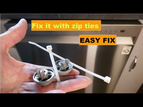 How to fix dishwasher rack wheels.