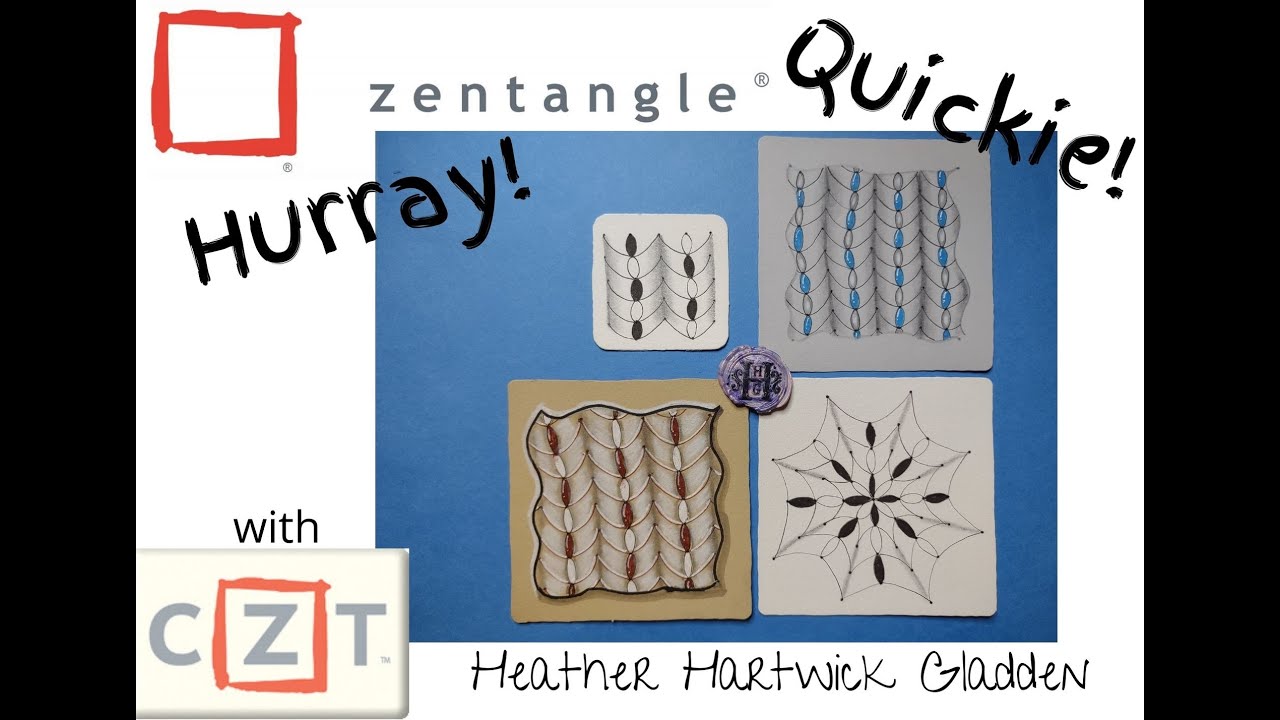 Zentangle® Quickie: Hurray!