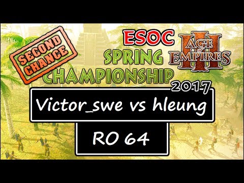 [AoE3] ESOC Spring Second Chance Tournament — RO64: Victor_swe vs hleung