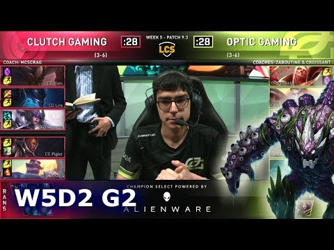CG vs OPT | S9 LCS Spring 2019 Week 5 Day 2 | Clutch Gaming vs OpTic Gaming W5D2