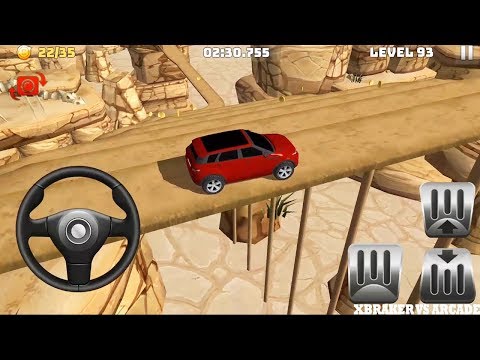 Mountain Climb 4x4: Impossible Stunts RED SUV Unlocked Levels 93 to 94 - Android GamePlay