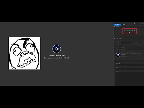 Elgato Game Capture "No Capture Devices Found" Message Fix