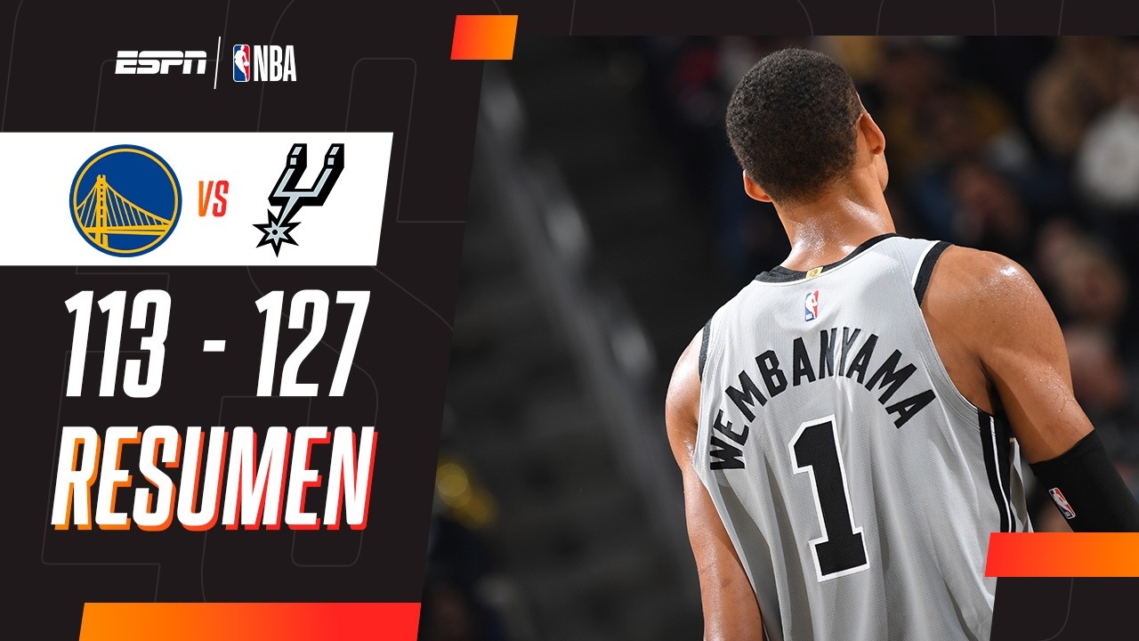 UN WEMBANYAMA INTRATABLE COMANDÓ LA VICTORIA DE LOS SPURS VS. WARRIORS CON 41 PUNTOS | RESUMEN