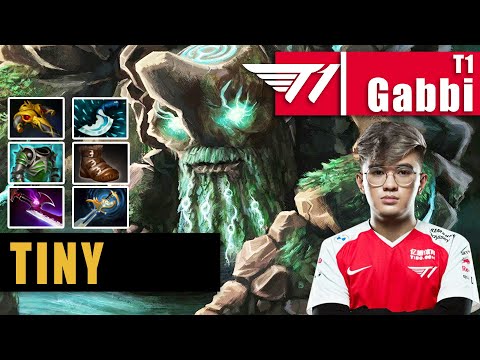 Tiny Safelane | T1.Gabbi | NO MERCY CARRY TINY BUILD SUPER CRAZY DAMAGE | 7.31b Gameplay Highlights