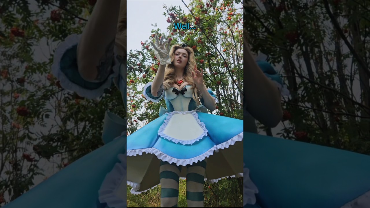 Alice decides to go BIG with her dream. #alice#madhatter ##aliceinwonderland #costumeideas#halloween
