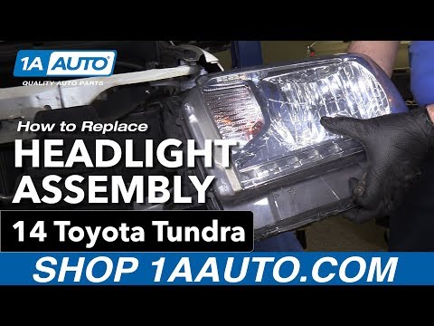 How to Replace Headlight Assembly 14-19 Toyota Tundra
