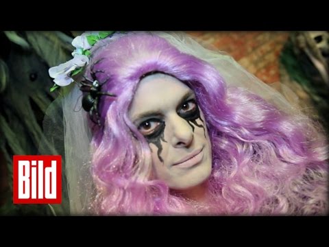 Hexe zu Halloween: Horror-Trip zur Geisterbraut ( Howto / Rococo / Maske )