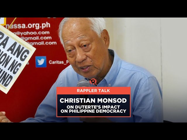 Rappler Talk: Christian Monsod on Duterte’s impact on Philippine democracy