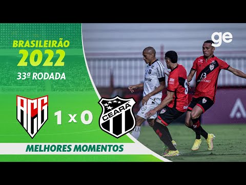 Gols e lances de Atlético-GO x Ceará