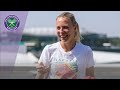 Anett Kontaveit Explores the Southern Village at Wimbledon 2019