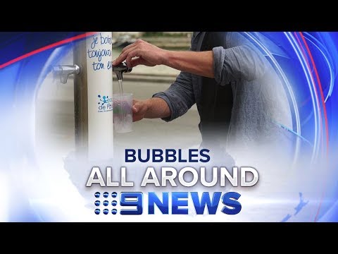 Free sparking water drinking fountains | Nine News Australia