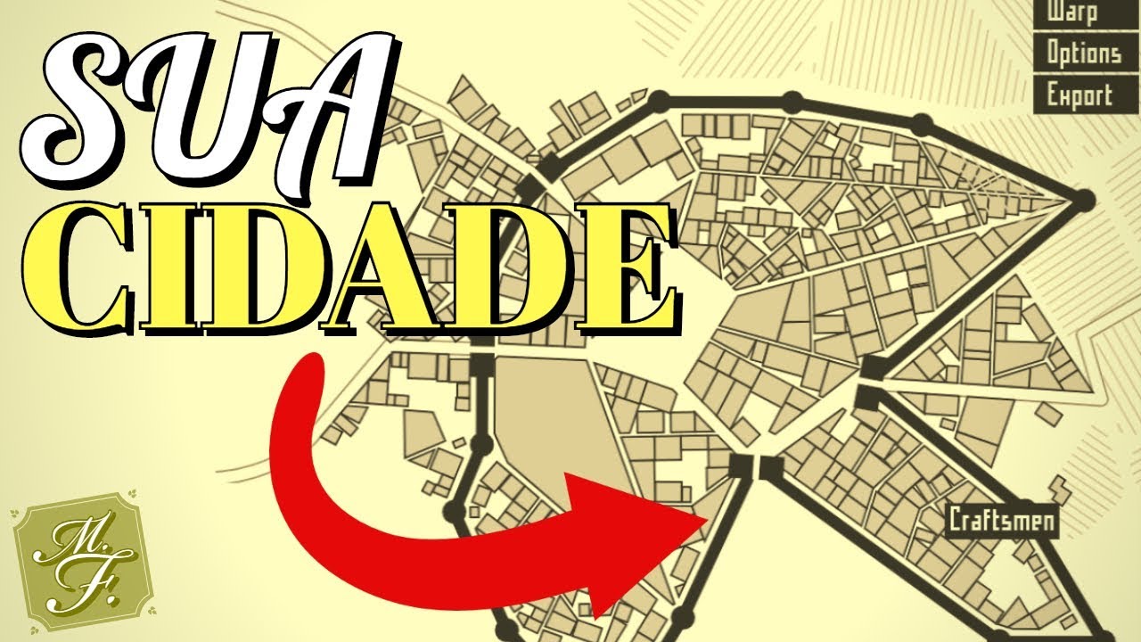 Crie sua cidade de fantasia medieval em segundos! (RPG de Mesa, Criação de Mapas)