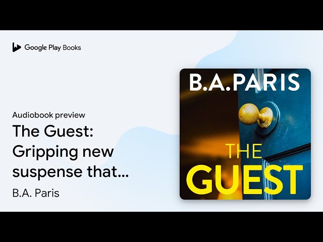 Vídeo relacionado con The Guest: a thriller that grips from the first page to the last, from the author of When I Kill You