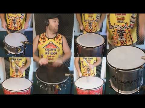 Percusión Brasileña / Samba Reggae / Ritmo "Avenida".