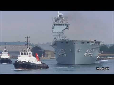 La Marina de Brasil lleva el A-140 Atlántico hacia el mar por primera vez (vídeo).