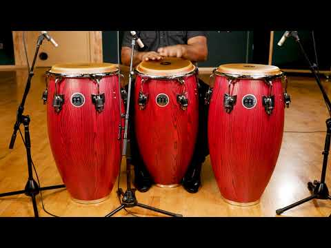 Meinl Woodcraft 11 3/4" Vintage Red Conga image 2