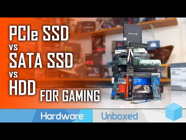 Comparison of HDD, SATA SSD and NVMe SSD