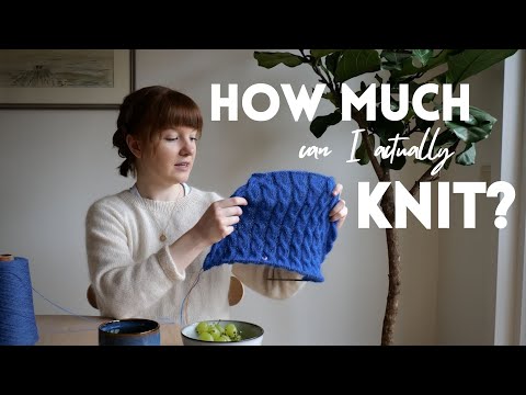 How much can I *actually* knit in a day? // a quiet day knitting on sweater no 15