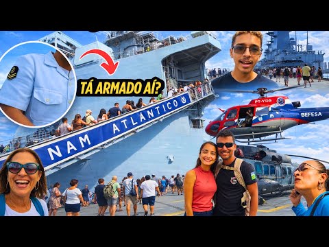 ENTRAMOS NO MAIOR NAVIO DA MARINHA DO BRASIL! VISITAÇÃO AO NAM ATLÂNTICO A140 NO PORTO DO RECIFE