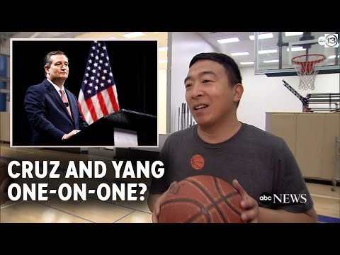 アンドリュー・ヤンとテッド・クルーズがバスケバトルをするかもしれない (Andrew Yang and Ted Cruz may have basketball battle)