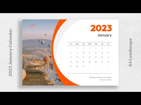 2023 January Calendar Template Free Download