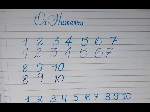 Como escrever os Números com estilo. Caligrafia DS