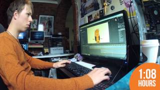 How much Garren can Sean animate in 2 hours?