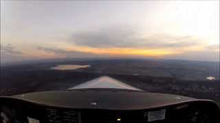 preview picture of video 'Dusk flight - DA20 Katana (HD)'