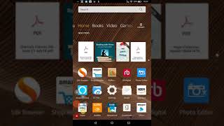 Kindle Fire simplifying home screen 2018