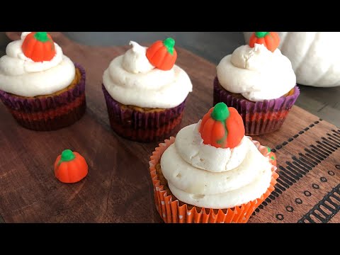 How To Make Pumpkin Cupcakes with Cream Cheese Frosting